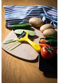 Resim Solingen Simli Sarı Sapan Soyacak Paslanmaz Alman Çeliği, Ergonomik Sap, Yüksek Keskinlik-204 Sarı 