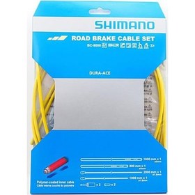 Resim Shimano Dura-ace 9000 Fren Kablo Seti Sarı 