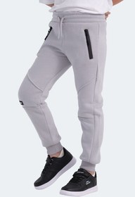 Resim Slazenger LAMYA Unisex Çocuk Fermuar Cepli Taş Gri Eşofman Altı 