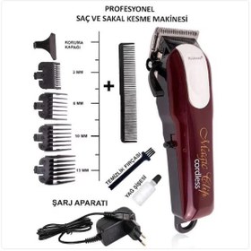 Resim Bluemax Hair Clipper Traş Makinesi Berberlerin Tercihi 