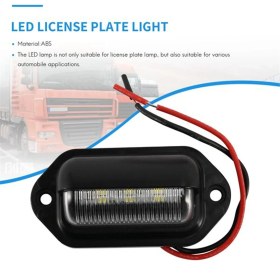 Resim Mystique 10 Adet LED Plaka Plaka Işık Su Geçirmez Plaka Kuyruk Işığı Römorklar, Rv, Kamyonlar, Tekneler (Yurt Dışından) 