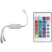 Resim Vkemall Wifi Ve Ir Kontrollü Rgb Led Şerit Kontrol Cihazı - Google Home Uyumlu, Müzikle Senkron Işık Efektleri 