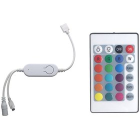 Resim Vkemall Wifi Ve Ir Kontrollü Rgb Led Şerit Kontrol Cihazı - Google Home Uyumlu, Müzikle Senkron Işık Efektleri 