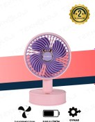 Resim Teknoloji Gelsin Masaüstü Mini Fan Vantilatör Teleskopik Ayarlanabilir Taşınabilir El Fanı Şarjlı 3 Kademe Soğutucu 