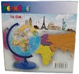 Resim Siyasi Dünya Küresi Kumbara 16 Cm Çaplı Konsept Kumbara, Çok Renkli 