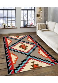 Resim Dijidekor Işıltı Koleksiyonu Model197 Süngerli Dijital Baskılı Saçaksız Mutfak Halısı Yolluk 