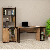 Resim Kalenderdekor1 Kalender Dekor Avel Mayra 145 Cm Çalışma Masası Takımı Avlm04 Meşe 