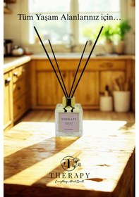 Resim Therapy Smell, Angels Grace - Lüks Çubuklu Oda Kokusu / 120 Ml / Extra Clear Kare Cam Şişe / Metal Altın Kapak Bergamot - Paçuli 