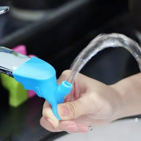 Resim KDOT Silikon Musluk Uzatıcı Mini Fıskiye Mavi 