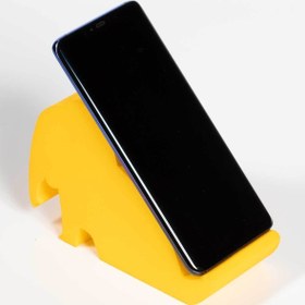 Resim Birlik Sünger Sünger Fil Masa Üstü Telefon Ve Tablet Tutacağı Sarı 14x10,5x6 Cm 