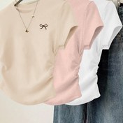 Resim 3 adet Kadın Rahat Moda Tişörtleri - Kısa Kollu, Yuvarlak Yaka, Kelebek Baskılı, Hafif ve Nefes Alabilen, Tüm Mevsimler İçin Uygun, Rahat Kıyafet | Minimalist Tarz | Hafif Tişört 