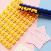 Resim Set, Değiştirilebilir Kurabiye Damgalama Kalıpları, Mini Alfasayısal Kurabiye Kesici, Alfabe ve Sayılar Kurabiye Kabartma Kalıbı, Pasta Şekerleme Süsleme Araçları, Kendin Yap Mutfak Fırın Araçları 