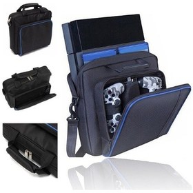 Resim Maiyame Playstation 4 İçin Siyah Çok Fonksiyonlu Seyahat Çantası - Tamamen Dolgulu Korumalı Taşıma Çantası 