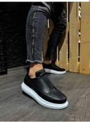 Resim Knack Sneakers Ayakkabı 911 Siyah (Beyaz Taban) 