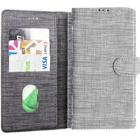 Resim Coverzone Omix X500 Standlı Kartvizitli Ve Para Gözlü Kumaş Desen Gri 