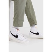 Resim Nike Blazer Mid '77 Vintage Erkek Beyaz Deri Günlük Spor Ayakkabı ( Dar Kalıp ) 