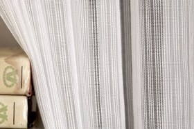 Resim MASSARELLİ ÇİZGİLİ TÜL EKRU 1-2 SEYREK PİLE 200X260 