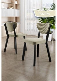 Resim Canisa Arfe Serisi 6 Adet Gri Mutfak Sandalyesi Siyah Metal İskeletli 1. Sınıf Babyface Kumaş Sandalye Gri Ayaklar Siyah 