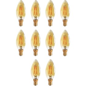 Resim Cata 10'lu 4 Watt Rustik LED Ampul CT-4280 