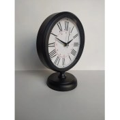 Resim Bahat Siyah Renkli Metal Ofis Salon Masa Saati 25*20 cm R1 
