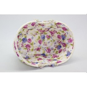 Resim Ün-ev 7025 Oval Kulplu Krem Ekmek Sepeti 