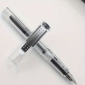 Resim Başlangıç Çagrı ve Okul Kullanımı için Ekstra İnce Uçlu, Şeffaf Kalem, Ergonomik Plastik Tasarım, Tıklama Kapağı ile Çagrı, Yazı ve Okul Kullanımı - Dönüştürücü, 3.4MM Mürekkep Kartuşu Uyumlu (Mürekkep Yok, Hediye Kutusu Yok) - 1 Adet Paket 