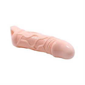 Resim 3 cm Dolgulu Penis Kılıfı Uzatmalı Prezervatif Dildo - B1188 