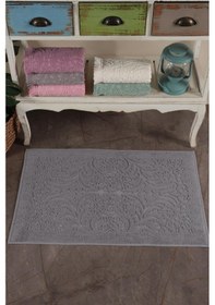 Resim Varol 2 Adet Gramajlı Jakaranda Ayak Havlusu Paspas Antrasit-standart Antrasit 