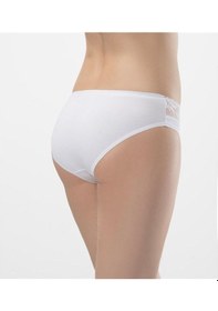 Resim Türen 262 İkili Likralı Dantelli Bikini-beyaz Beyaz 