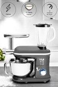 Resim Empressco Çok fonksiyonlu 3'ü Bir Arada Stand Mikser, Kıyma ve Blender Seti Gri 
