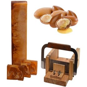 Resim Renk Mis Sabun Kesme Dilim Argan Katı Sabun 1 Adet 