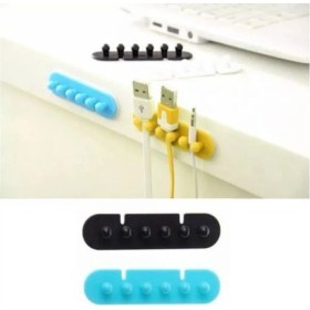 Resim Ramdet s Masa Kenarı Kablo Sabitleyici Toplayıcı Fiş Tutucu 2'li Set Düzen 