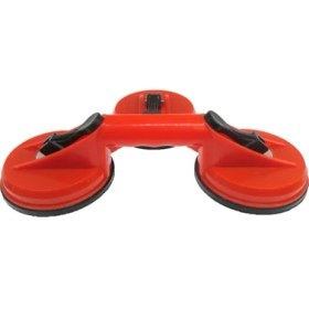 Resim Tek Çift Kafa Vantuz Kırmızı Plastik Cam Dent Çektirme Kiremit Zemin Kapı Plaka Paneli Taşıma Aracı Ağır (Yurt Dışından) 