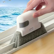Resim 1 adet Çok Renkli Kapı & Pencere Ray Temizleme Fırçası - Yumuşak Kıllı, Cam & Mobilya için Manuel Boşluk Temizleyici, Ev & Dış Mekan Kullanımı İçin Mükemmel, Elektrik Gerektirmez, Banyo, Mutfak, Yatak Odası, Oturma Odası, Pencere Temizleme Araçları İçin İdeal 