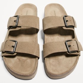 Resim Bershka tokalı düz bantlı sandalet 