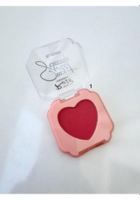 Resim 3b Trend Rose Sweet Cheeks Tekli Mat Allık No:1 Kalp Desenli Doğal Görünüm Veren Kadifemsi Mat Blush 001 