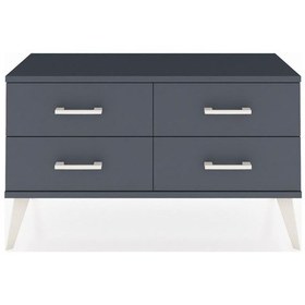 Resim Arges Şifonyer 4 Raflı 88x30x48 Antrasit-antrasit Antrasit 