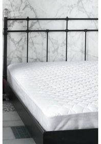 Resim Clasy Çift Kişilik Kapitoneli Yatak Koruyucu Fitted Alez 180 X 200 Beyaz 