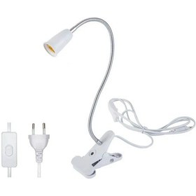 Resim Neevoyu E27 Led Bitkisel Işık, Klemeli Tabure Lambası, Demir Yumuşak Boru, 30cm Uzunluk, Aydınlatma Ve Büyüme Desteği 