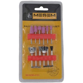 Resim Genel Markalar 12&apos;li Kalıpçı Taşlama Uçları Seti Tel Fırça Gravür Uçları Seti (44PYR34) 