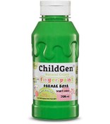Resim ChildGen 350 ML Yeşil Süper Yıkanabilir Parmak Boya 