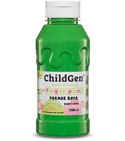 Resim ChildGen 350 ML Yeşil Süper Yıkanabilir Parmak Boya 