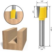 Resim 2Liyao NO37 1 Adet 1/4 Inç Shank Giyotin Temizleme Gömme Trim Ahşap Yönlendirici Bit Düz Freze Kesiciler Ahşap 6.35MM Shank Ağaç Işleme Araçları (Yurt Dışından) 