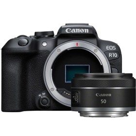 Resim Canon EOS R10 Body + RF 50mm f/1.8 STM Lens 