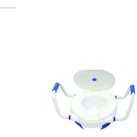 Resim W1121 Klozet Yükseltici Kolçaklı Kapaklı Taharet Musluklu 