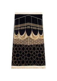 Resim Kabe Desenli Ultra Plus Siyah Şönil Seccade 2 