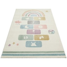 Resim Eko Halı Eko Kids Kds 25 Pastel Hav Toz Vermez Çocuk Odası Halısı - 120x180 