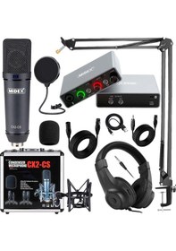 Resim Exclusive Paket-1 CX2 Mikrofon GLX-700GR Ses Kartı Stüdyo Kayıt Seti 