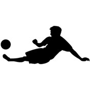 Resim Folyo Sticker Futbol Adkpquy506 50cm Uzunluk Siyah 