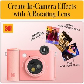 Resim Kodak Smile+ 10mp Anında Kamera Ve Bluetooth Fotoğraf Yazıcısı Dijital Fotoğraf Makineleri Açık Pembe 